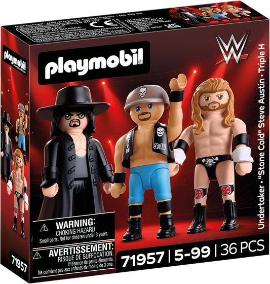 2026 WWE Playmobil 3-Pack: Undertaker, "Stone Cold" Steve Austin & Triple H