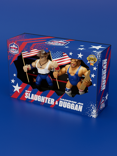 2027 Nerd Closet Mat Maniacs 2-Pack: Sgt. Slaughter & Hacksaw Jim Duggan