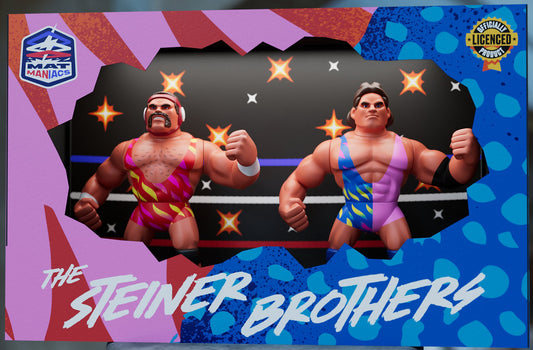 2025 Nerd Closet Mat Maniacs Series 1 Steiner Brothers: Rick Steiner & Scott Steiner