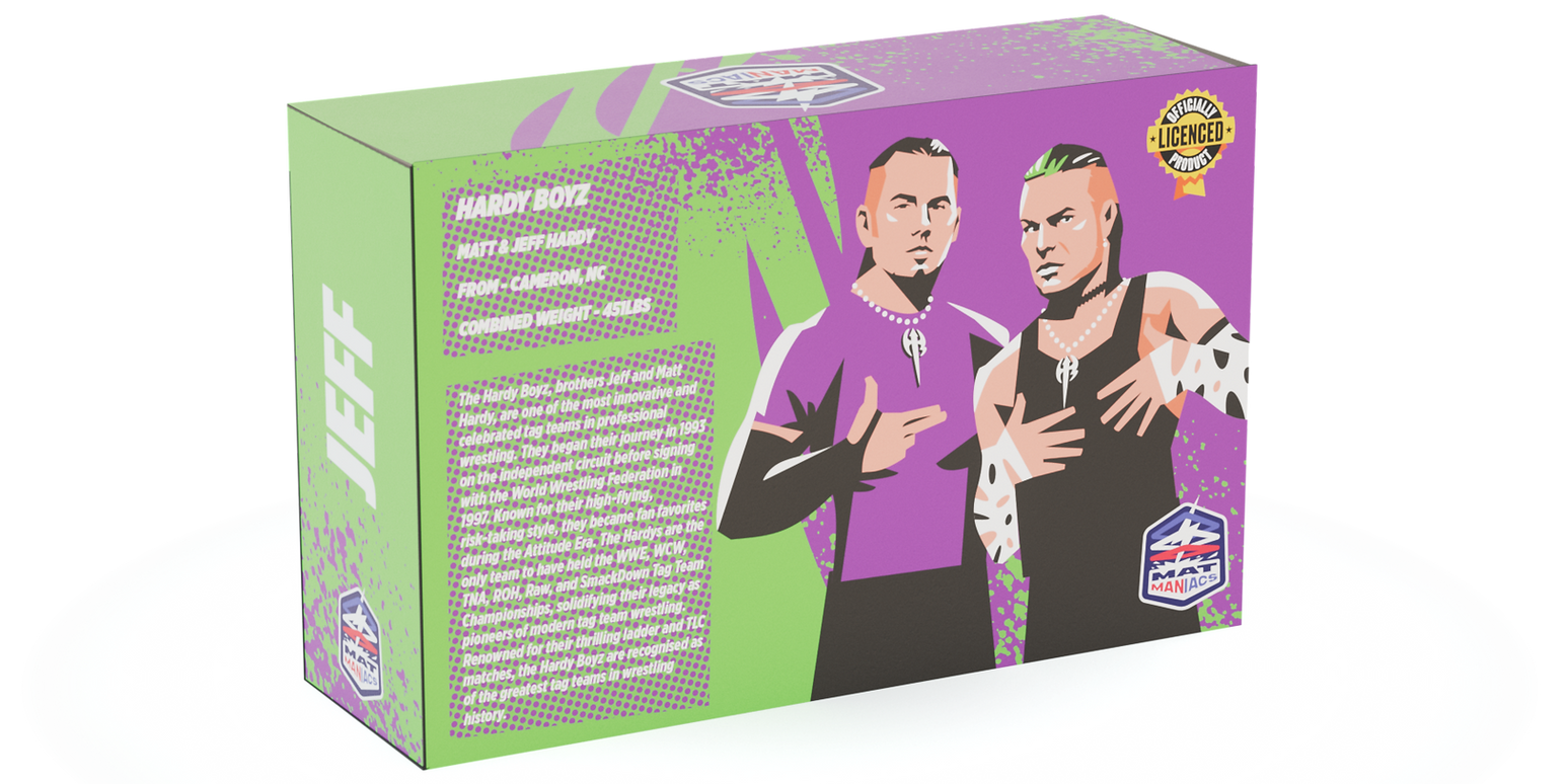 Nerd Closet Mat Maniacs Series 2 Hardy Boyz: Matt Hardy & Jeff