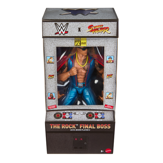 2026 WWE x Street Fighter Elite Collection Series 4 "Final Boss" The Rock as M. Bison [Player Two]