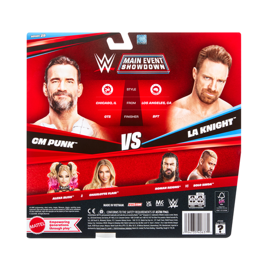 2026 WWE Mattel Main Event Showdown Series 29 CM Punk vs. LA Knight