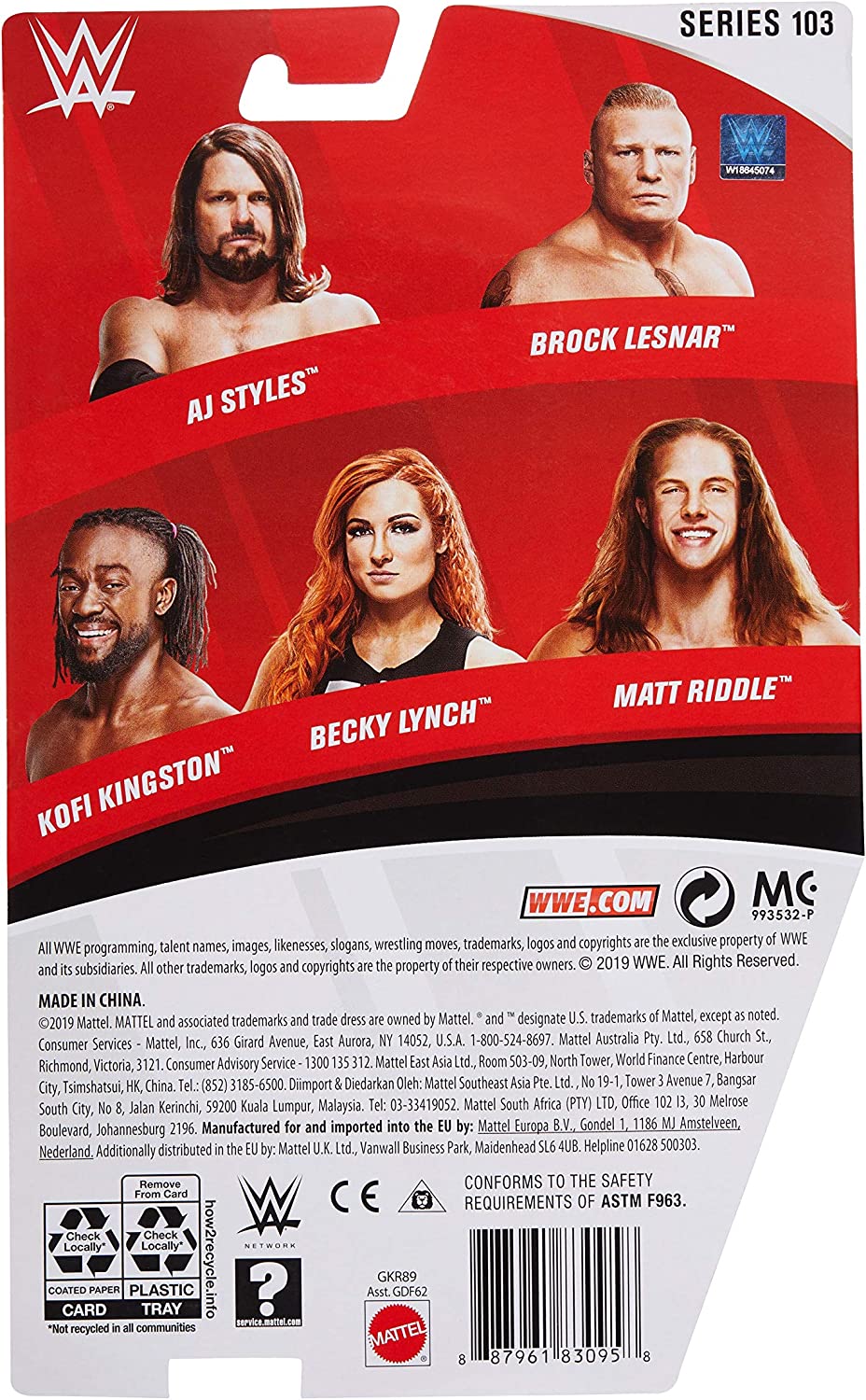 2020 WWE Mattel Basic Series 103 Matt Riddle
