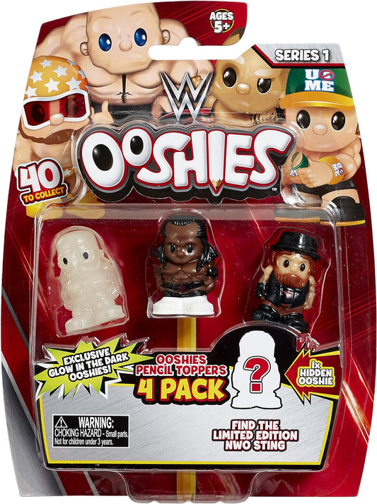 2017 WWE Headstart Ooshies Series 1 Pencil Topper 4-Pack