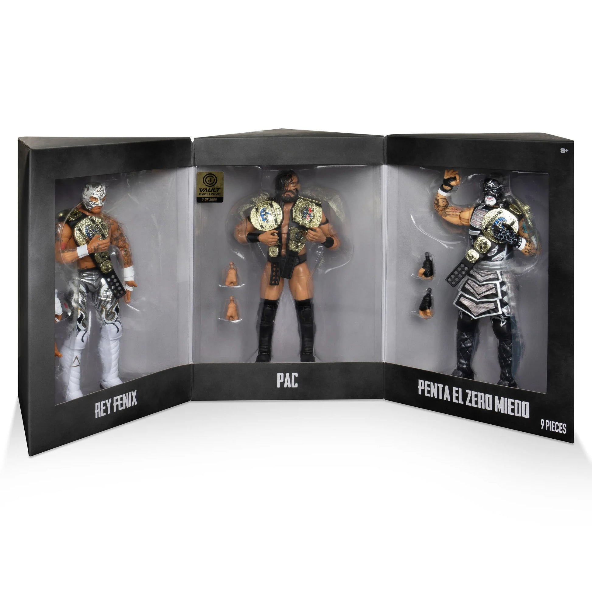 2024 AEW Jazwares Unrivaled Death Triangle 3-Pack: PAC, Rey Fenix 2024 AEW Jazwares Unrivaled Death Triangle 3-Pack: PAC, Rey Fenix