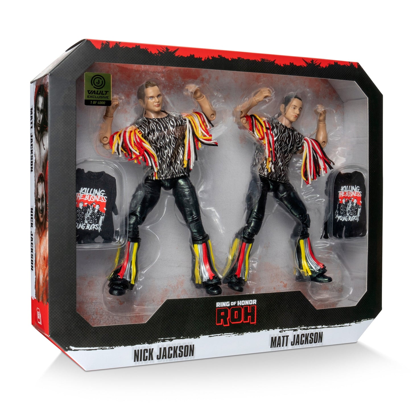 2024 ROH Jazwares Ring of Honor Vault Exclusive Young Bucks 2-Pack: Nick Jackson & Matt Jackson