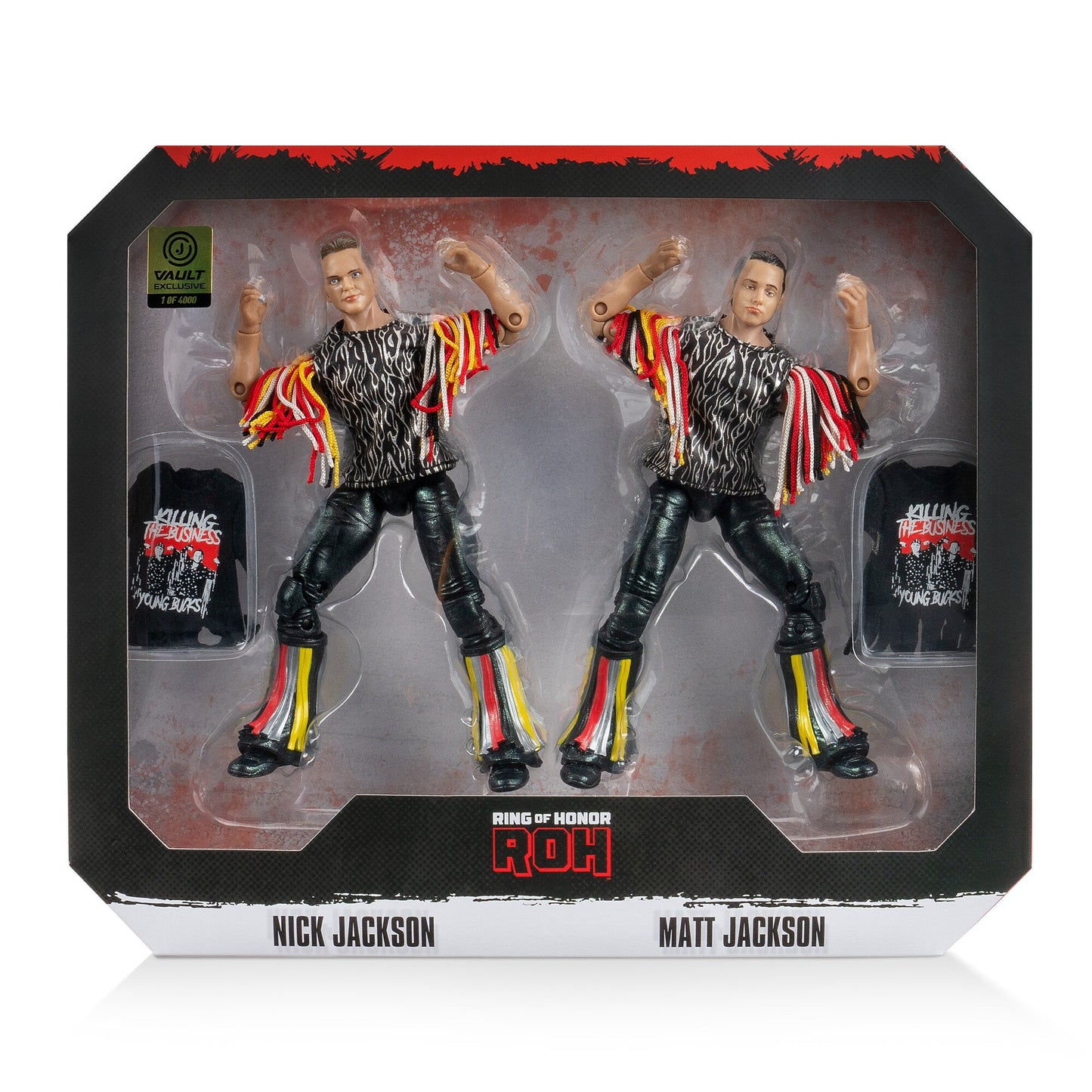 2024 ROH Jazwares Ring of Honor Vault Exclusive Young Bucks 2-Pack: Nick Jackson & Matt Jackson