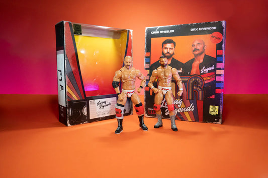 2025 ROH Jazwares Ring of Honor Vault Exclusive FTR "Living Legends" 2-Pack: Cash Wheeler & Dax Hardwood