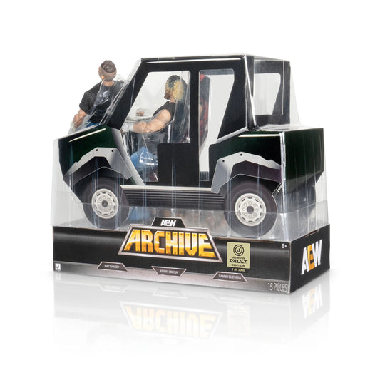 2025 AEW Jazwares Archive Vault Exclusive Golf Cart 3-Pack