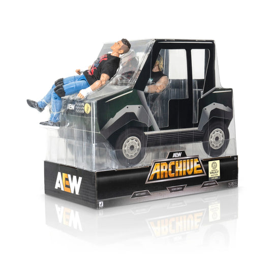 2025 AEW Jazwares Archive Vault Exclusive Golf Cart 3-Pack