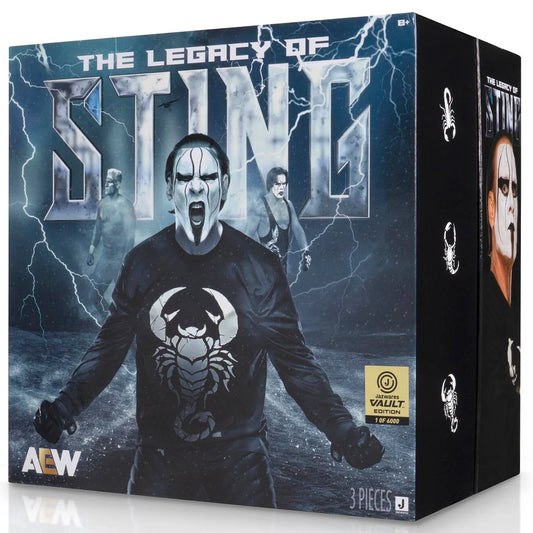 2025 AEW Jazwares Unrivaled Collection Vault Exclusive Legacy of Sting 3-Pack
