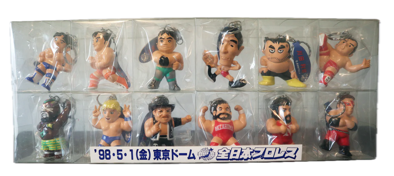 1998 AJPW Tokyo Dome Exclusive Keychain 12-Pack