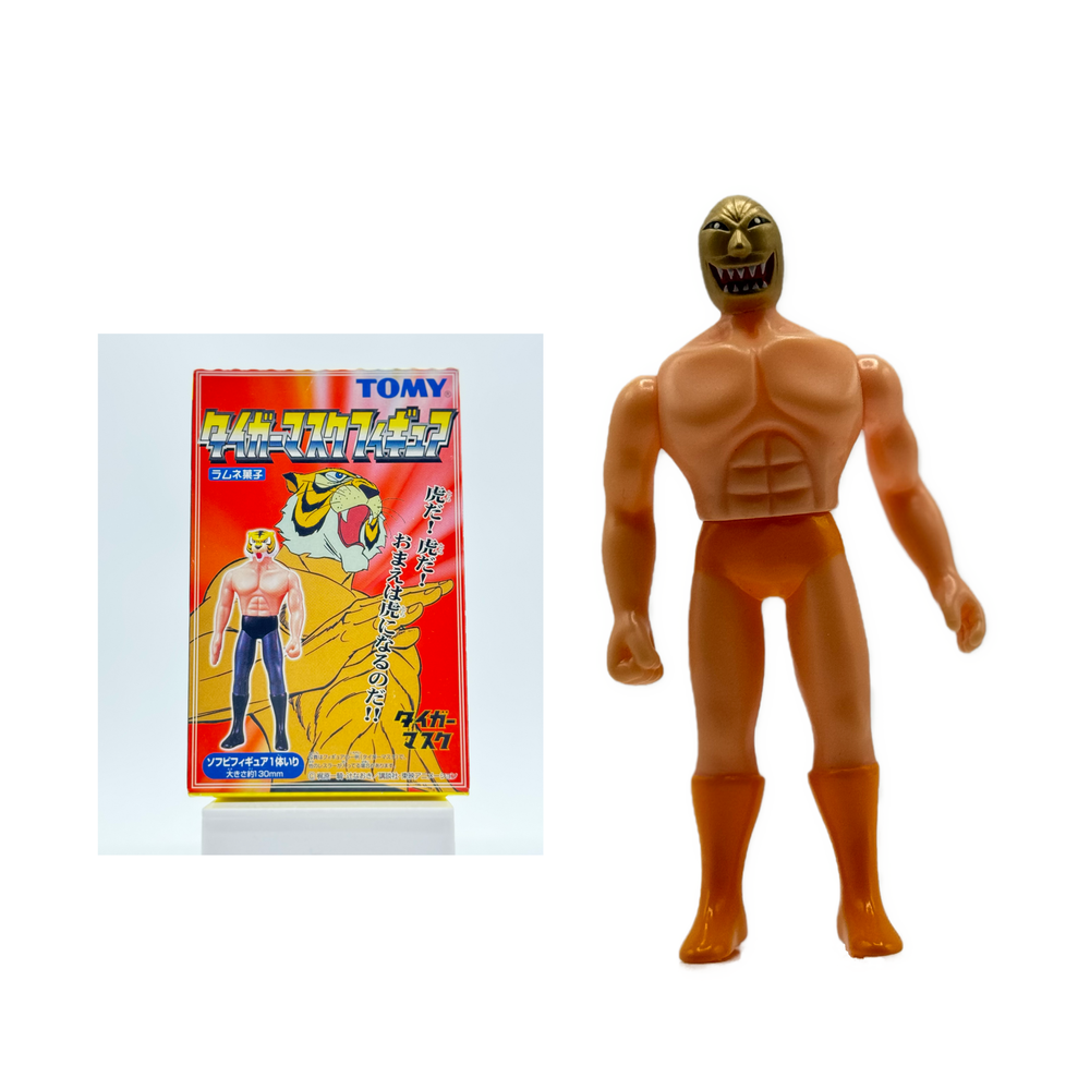 2002 TOMY Tiger Mask Anime Blind Box Sofubi Golden Mask