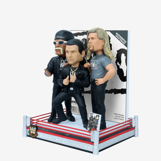 2024 WWE FOCO Magazine Collection Bobblehead "Deadly Pose" nWo: Hulk Hogan, Scott Hall & Kevin Nash