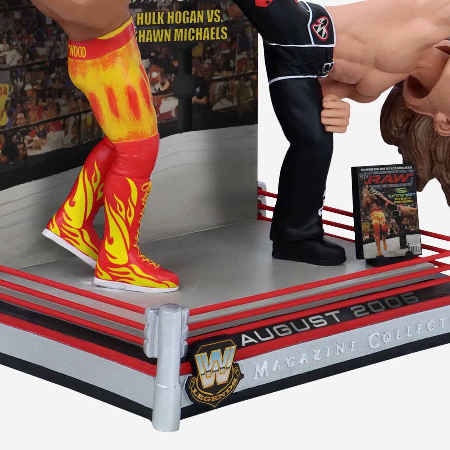 2025 WWE FOCO Magazine Collection Bobblehead "SummerSlam Spectacular" Shawn Michaels vs. Hulk Hogan