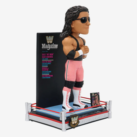 2025 WWE FOCO Magazine Collection Bobblehead "Bret 'Hitman' Hart Arrives"
