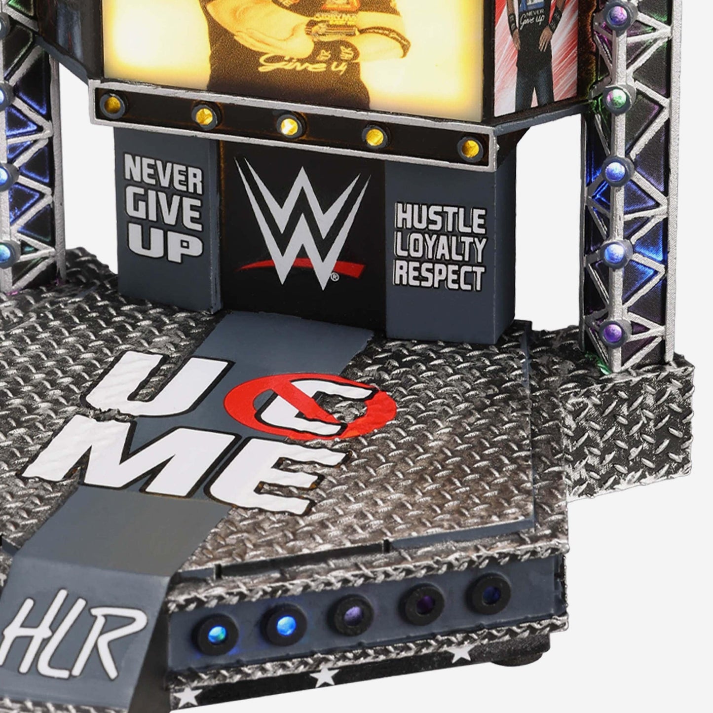 2023 WWE FOCO Bobbleheads Limited Edition Light-Up Stage John Cena