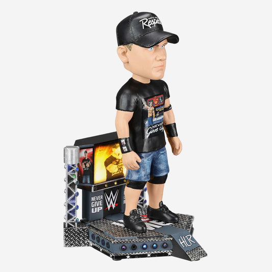 2023 WWE FOCO Bobbleheads Limited Edition Light-Up Stage John Cena