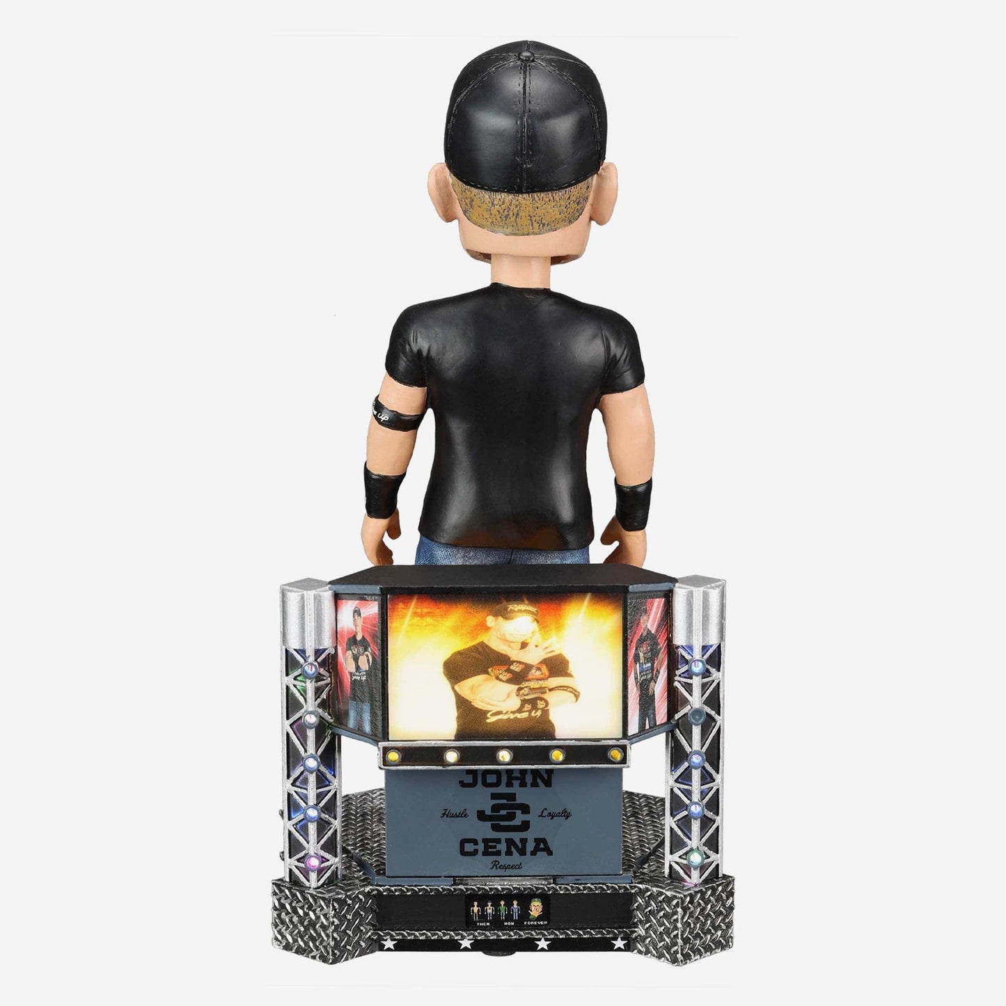 2023 WWE FOCO Bobbleheads Limited Edition Light-Up Stage John Cena