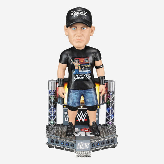 2023 WWE FOCO Bobbleheads Limited Edition Light-Up Stage John Cena