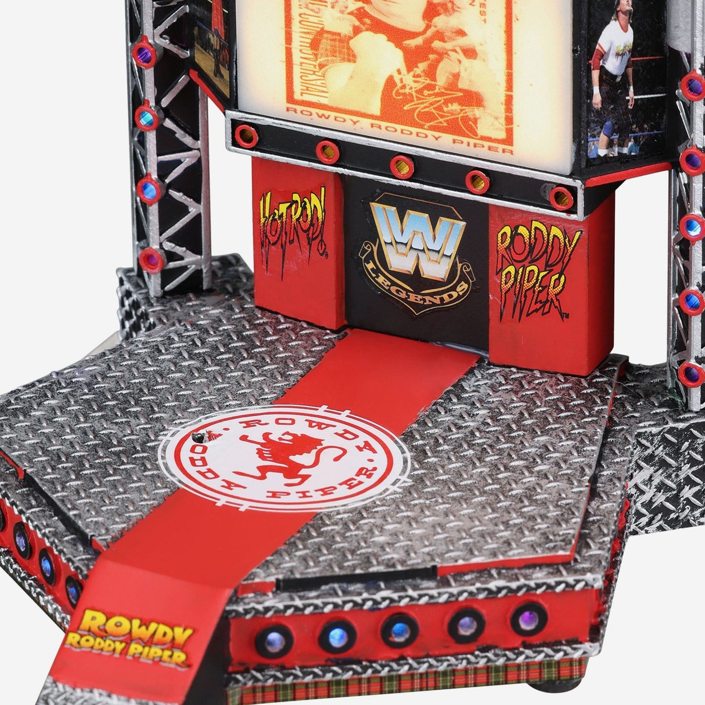 2024 WWE FOCO Bobbleheads Limited Edition Light-Up Stage Rowdy Roddy Piper