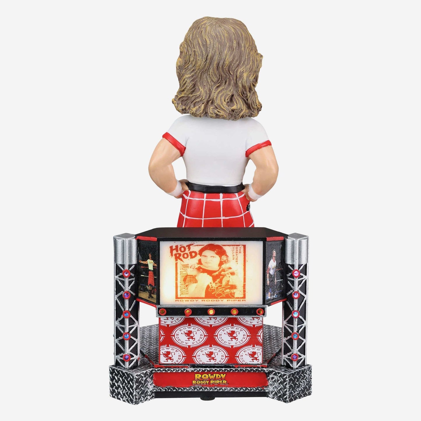 2024 WWE FOCO Bobbleheads Limited Edition Light-Up Stage Rowdy Roddy Piper