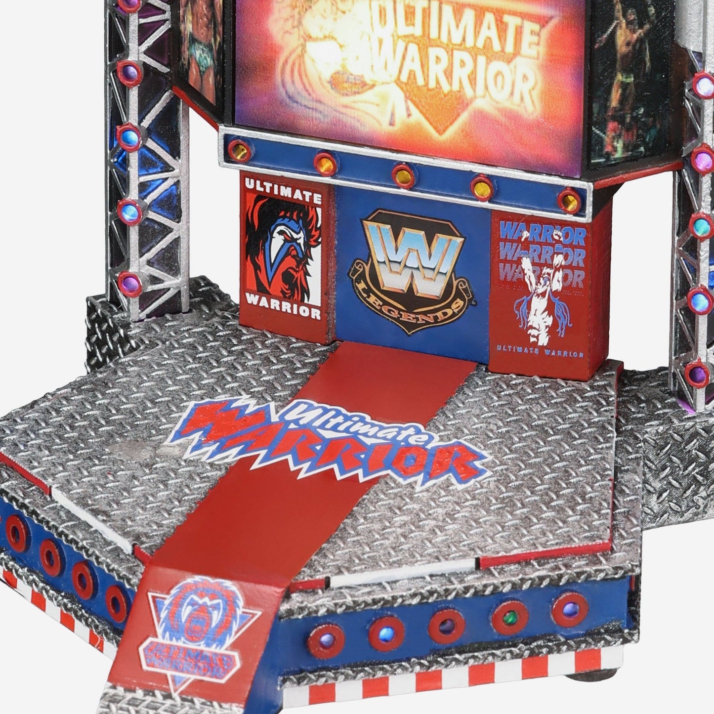 2023 WWE FOCO Bobbleheads Limited Edition Light-Up Stage Ultimate Warrior
