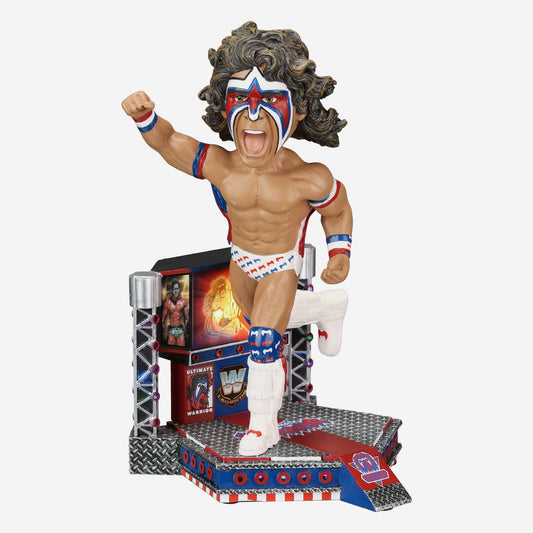 2023 WWE FOCO Bobbleheads Limited Edition Light-Up Stage Ultimate Warrior