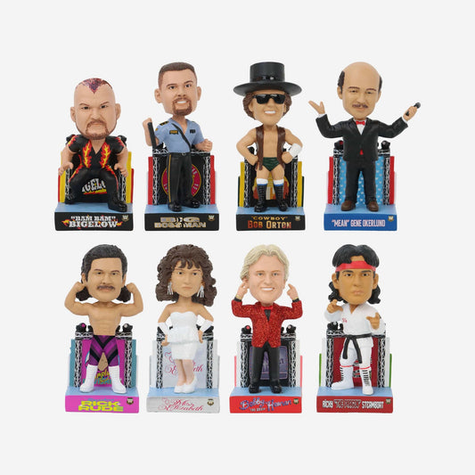 2024 WWE FOCO Mini Bobbleheads Commemorative 1980's Mini Bobble Set Series 2