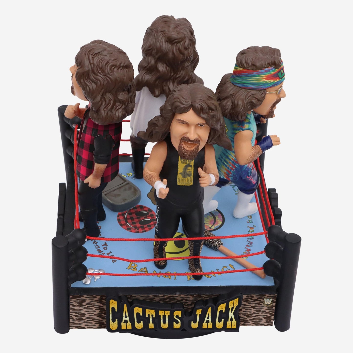 2024 WWE FOCO Bobbleheads Limited Edition Faces of Foley Quad Spinner