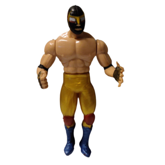 7" Articulated Bootleg/Knockoff Black Warrior Mexican Arena Figure