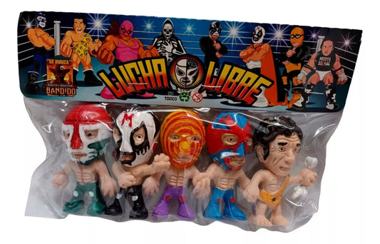 Bandido Juguetes y Didácticos Lucha Libre Bootleg/Knockoff Cabezones: Canek, Mil Mascaras, Sicodelico, Dos Caras & Cavernario