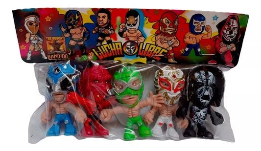 Bandido Juguetes y Didácticos Lucha Libre Bootleg/Knockoff Cabezones: Ultimo Guerrero, La Gronda, Silver King, Caristico & LA Park