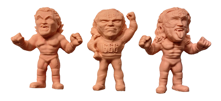 2024 Really Weird Wrestling Grapple Gang Series 1 La Rebelión: Mecha Wolf, Bestia 666 & Damián 666 [Flesh]