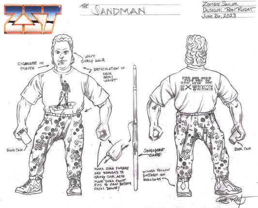 Zombie Sailor's Toys Wrestling's Heels & Faces Sandman