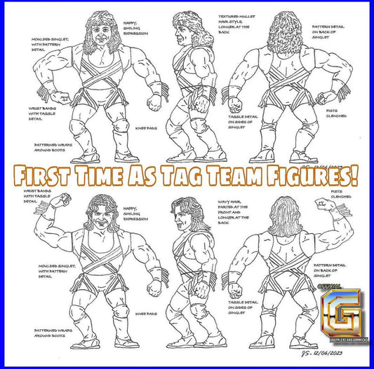 Hasttel Toy Grapplers & Gimmicks New Rockers [Marty Jannetty & Leif Cassidy]
