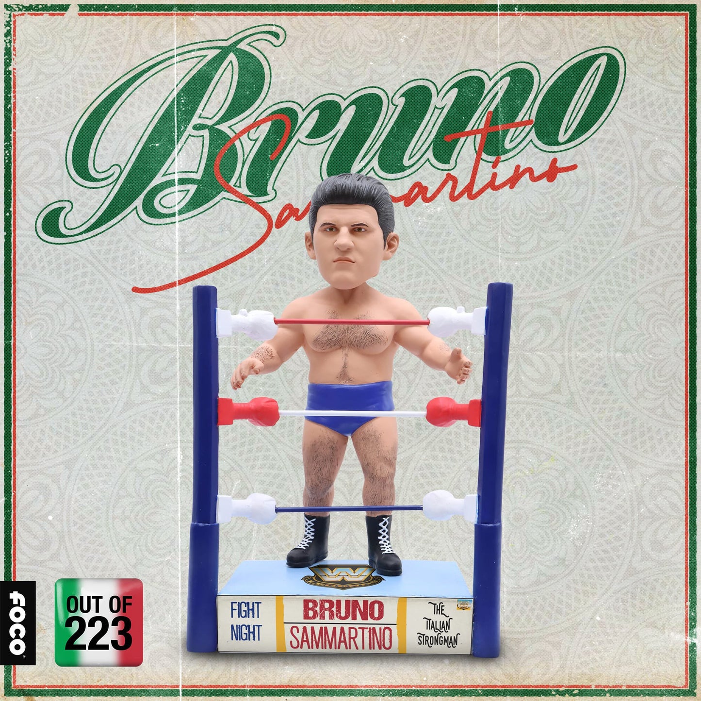 2023 WWE FOCO Bobbleheads Limited Edition Bruno Sammartino