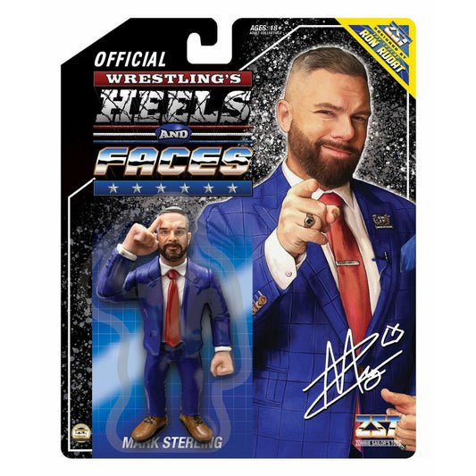 2024 Zombie Sailor's Toys Wrestling's Heels & Faces NYCC Exclusive "Smart" Mark Sterling [With Royal Blue Suit]