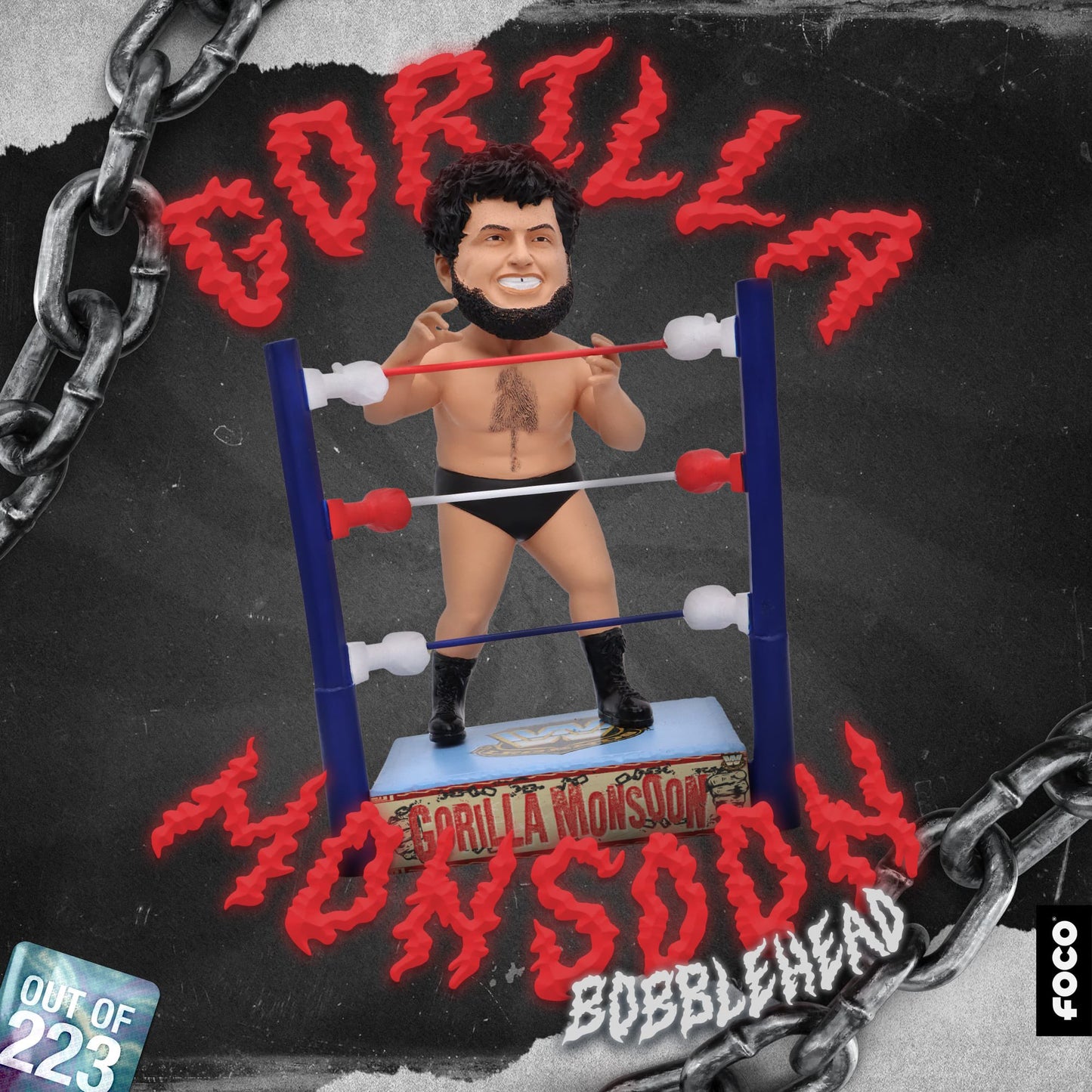 2024 WWE FOCO Bobbleheads Limited Edition Gorilla Monsoon