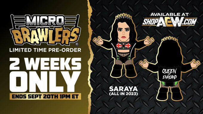 2024 AEW Pro Wrestling Tees Micro Brawlers Limited Edition Saraya [All In 2023]
