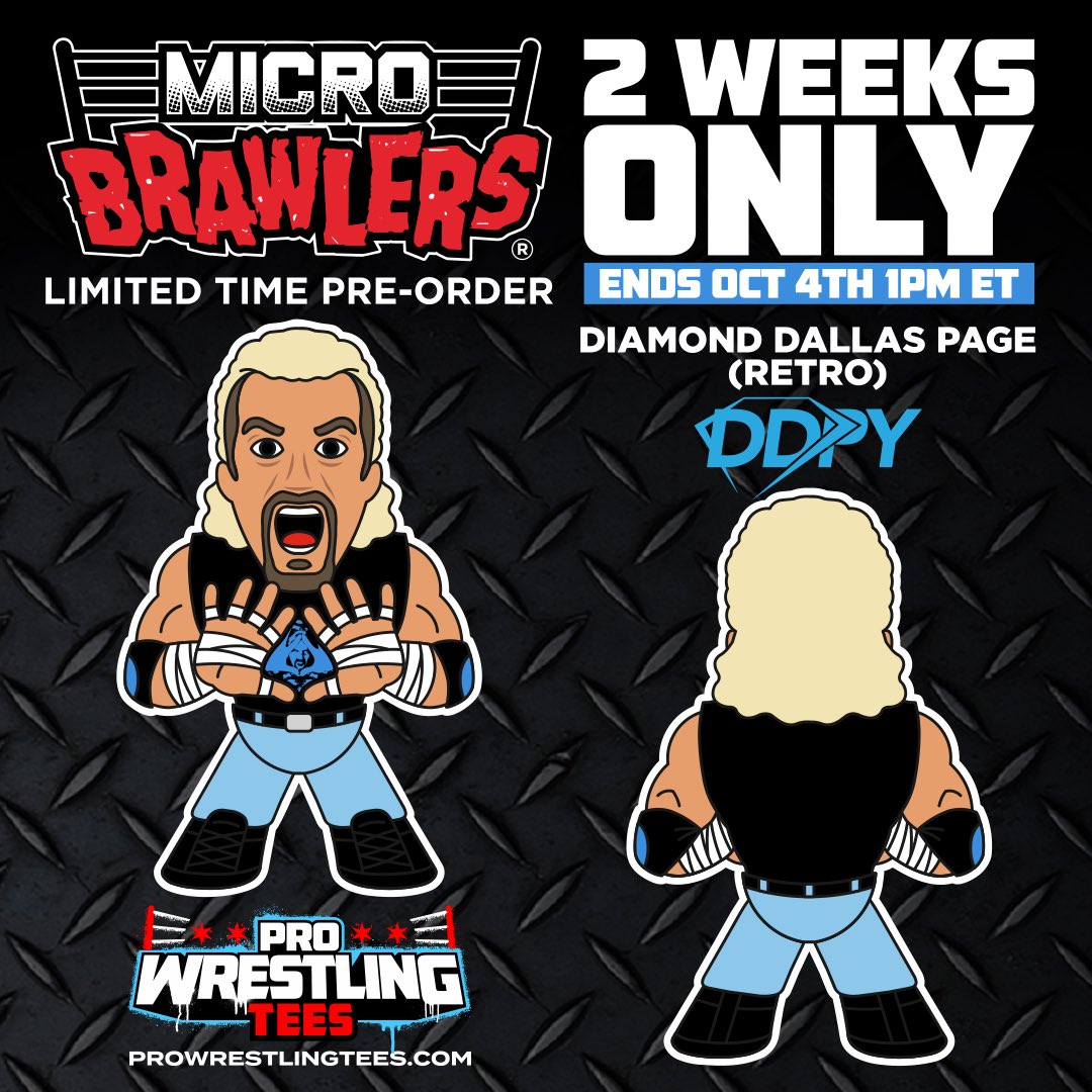 2023 Pro Wrestling Tees Limited Edition Micro Brawler Diamond Dallas Page [Retro]