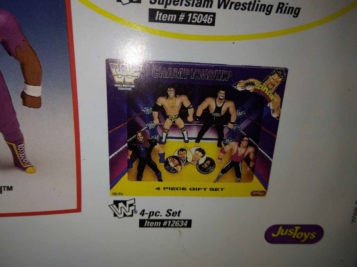 Unreleased WWF Just Toys Bend-Ems Championship 4-Piece Gift Set [With Undertaker, Razor Ramon, Diesel & Bret "Hit Man" Hart]