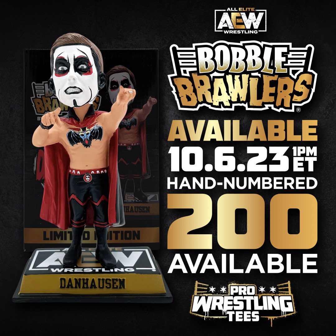 2023 AEW Pro Wrestling Tees Bobble Brawlers Danhausen