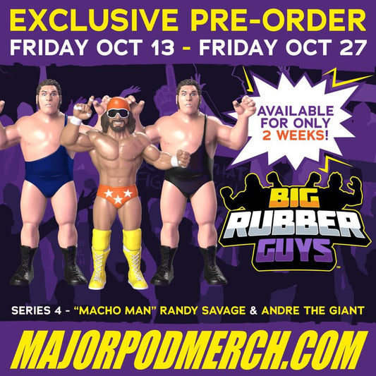 Major Wrestling Figure Podcast Big Rubber Guys Series 4 Andre the Giant [With Blue Singlet]