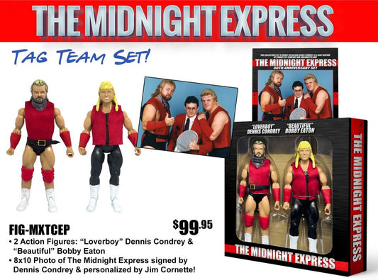 2024 FTC Legends of Professional Wrestling [Modern] Midnight Express Tag Team Set: "Loverboy" Dennis Condrey & "Beautiful" Bobby Eaton