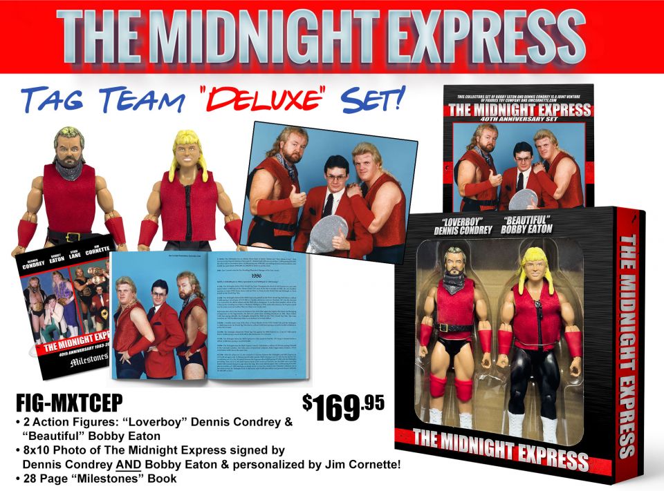 2024 FTC Legends of Professional Wrestling [Modern] Midnight Express Tag Team Deluxe Set: "Loverboy" Dennis Condrey & "Beautiful" Bobby Eaton