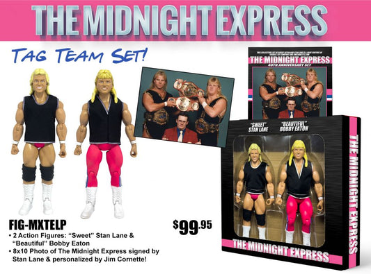 2024 FTC Legends of Professional Wrestling [Modern] Midnight Express Tag Team Set: "Sweet" Stan Lane & "Beautiful" Bobby Eaton