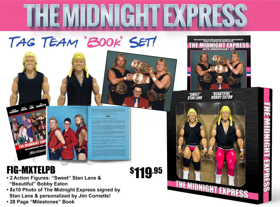 2024 FTC Legends of Professional Wrestling [Modern] Midnight Express Tag Team Book Set: "Sweet" Stan Lane & "Beautiful" Bobby Eaton