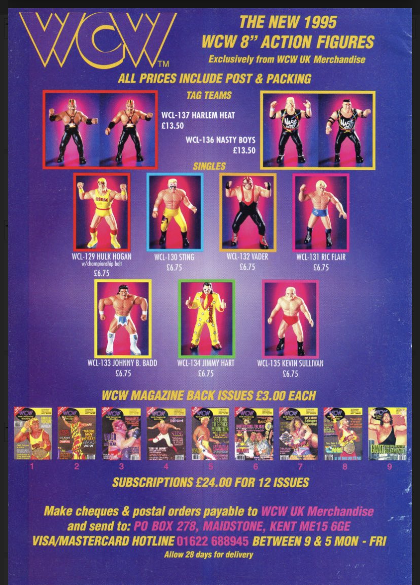 1995 WCW OSFTM Collectible Wrestlers [LJN Style] Series 1 Ric Flair [With Purple Trunks & Boots]