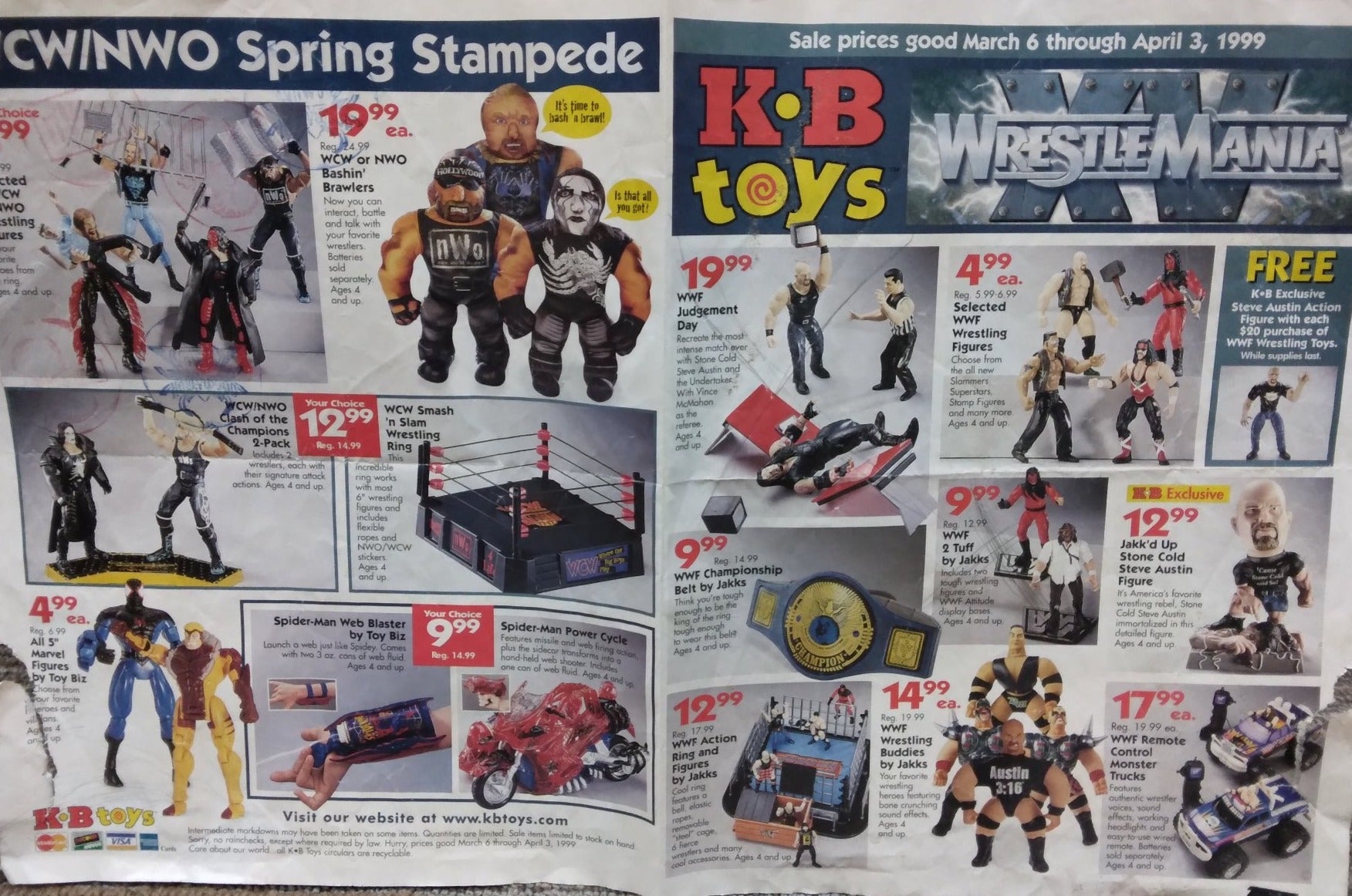 2000 WWF Jakks Pacific WrestleMania XV KB Toys Exclusive Stone